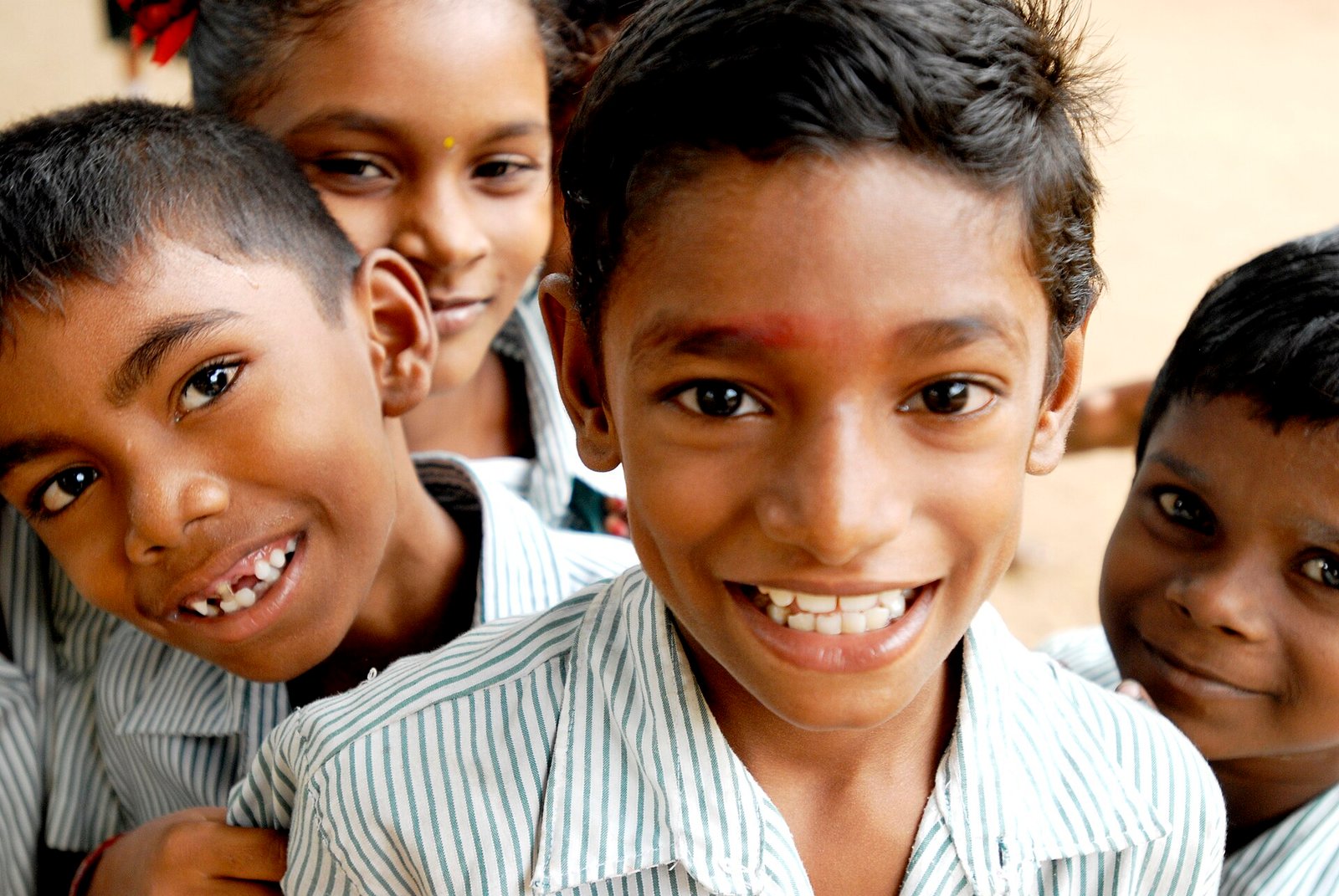 Students at computers in a school in Chennai, India — technology-enabled learning